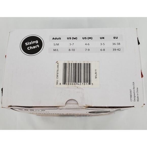 The Comfy Feet Slipper Socks US(W) 8-10 M/L Navy As Seen On Shark Tank Sherpa - Picture 3 of 6